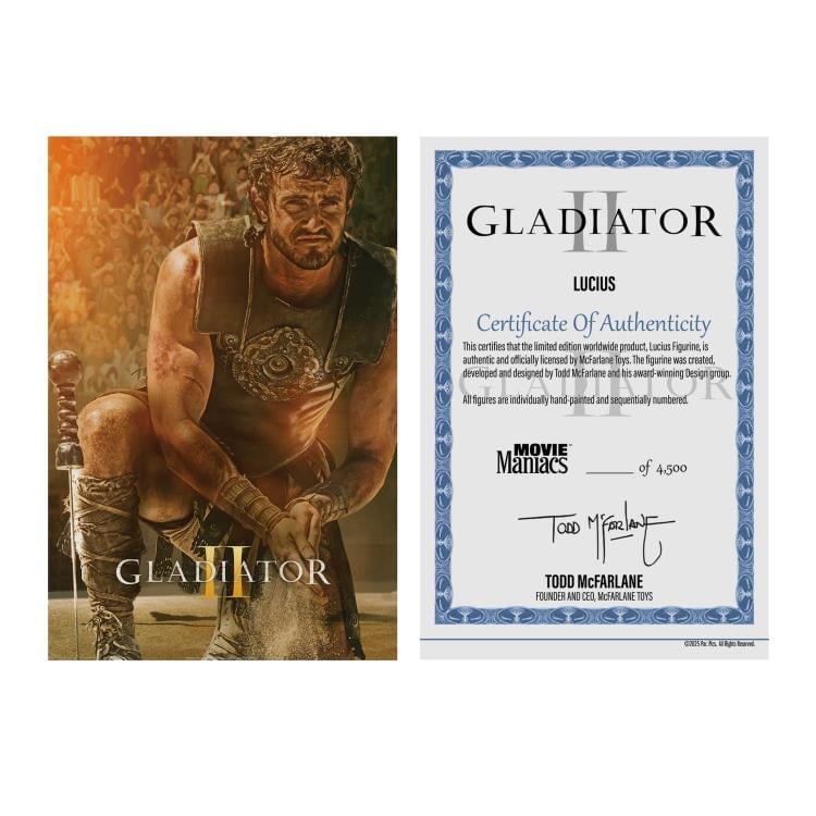 Gladiator II Movie Maniacs Lucius 6" Limited Edition Figure Gallery Image 14