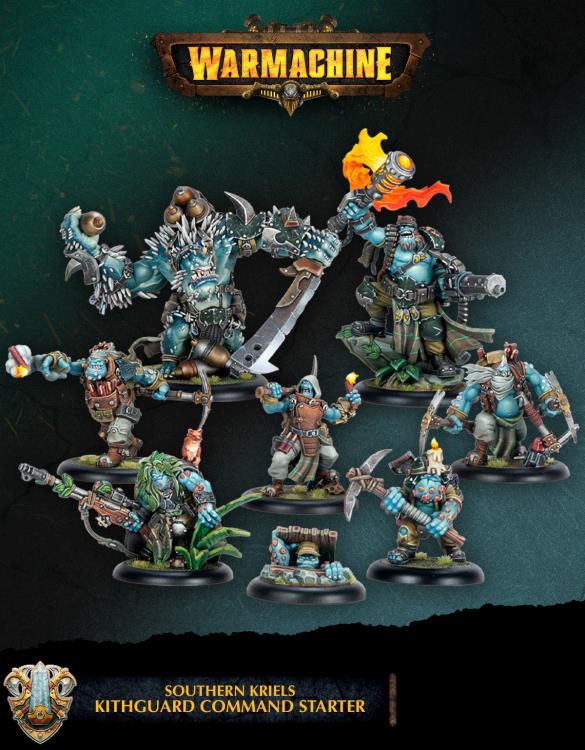 Warmachine: Southern Kriels Kithguard Command Starter Miniatures Set
