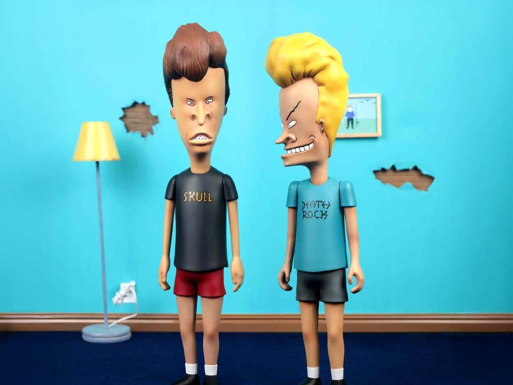 BEAVIS AND BUTT-HEAD トーキングボブルヘッド 希少 90s FUNKO ビーバス＆バッドヘッド 完品 2体セットフィギュア