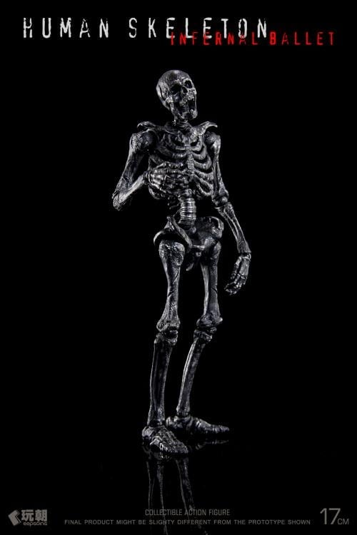 Human Skeleton Infernal Ballet (Black) 1/12 Scale Action Figure Gallery Image 3