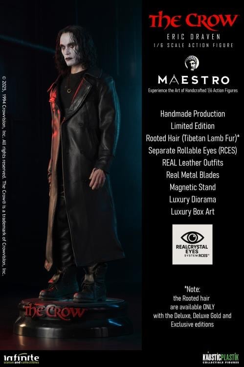 The Crow Maestro Eric Draven (Deluxe Gold Edition) 1/6 Scale