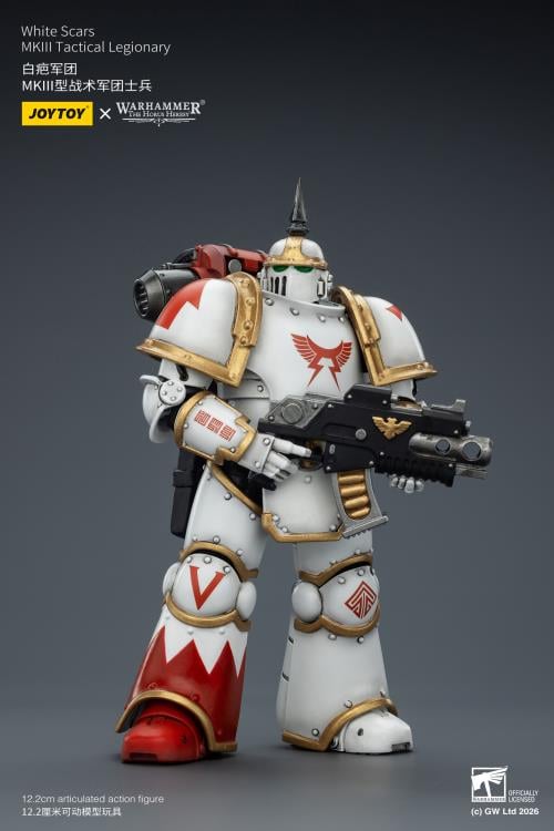 Warhammer: The Horus Heresy White Scars MKIII Tactical Legionary 1/18 Scale Action Figure Gallery Image 5