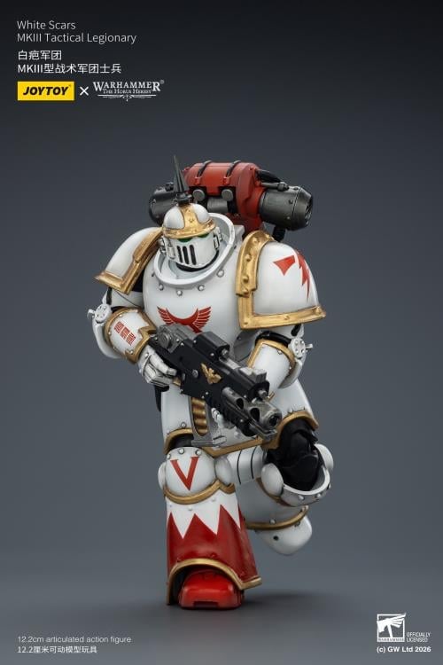 Warhammer: The Horus Heresy White Scars MKIII Tactical Legionary 1/18 Scale Action Figure Gallery Image 9