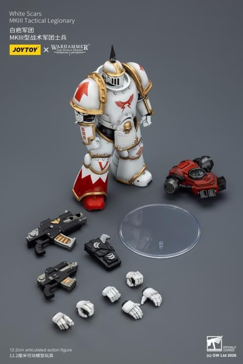 Warhammer: The Horus Heresy White Scars MKIII Tactical Legionary 1/18 Scale Action Figure Gallery Image 11