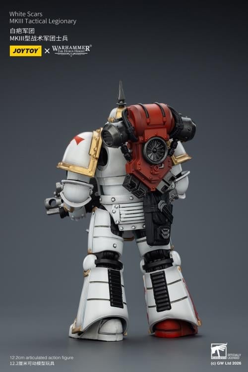 Warhammer: The Horus Heresy White Scars MKIII Tactical Legionary 1/18 Scale Action Figure Gallery Image 6