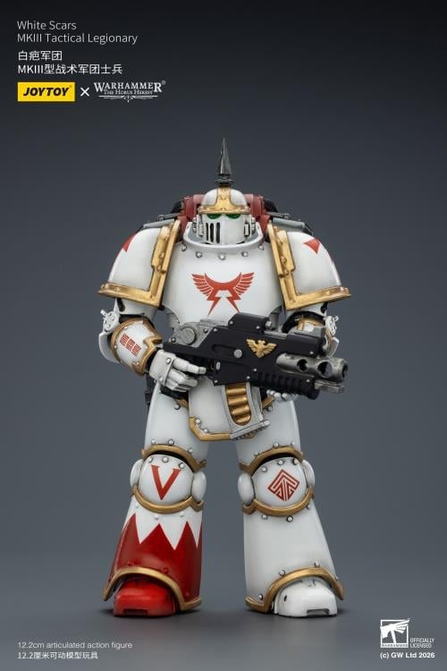 Warhammer: The Horus Heresy White Scars MKIII Tactical Legionary 1/18 Scale Action Figure Gallery Image 3