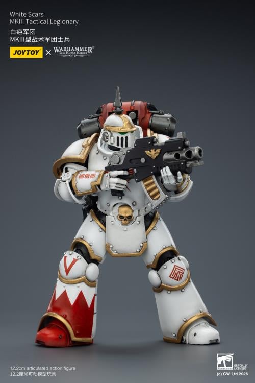 Warhammer: The Horus Heresy White Scars MKIII Tactical Legionary 1/18 Scale Action Figure Gallery Image 8