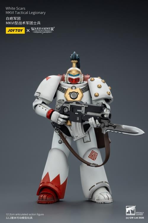 Warhammer: The Horus Heresy White Scars MKVI Tactical Legionary 1/18 Scale Action Figure Gallery Image 3