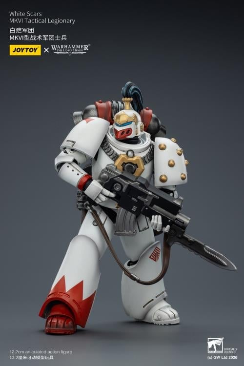 Warhammer: The Horus Heresy White Scars MKVI Tactical Legionary 1/18 Scale Action Figure Gallery Image 11