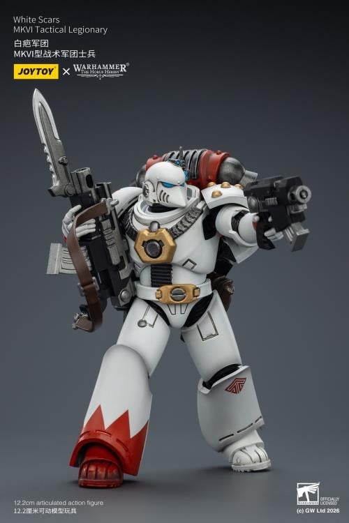 Warhammer: The Horus Heresy White Scars MKVI Tactical Legionary 1/18 Scale Action Figure Gallery Image 12