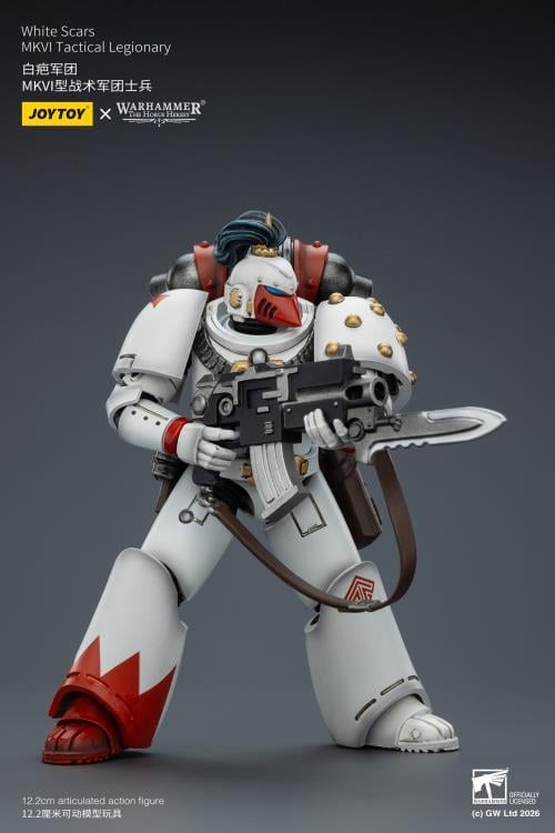Warhammer: The Horus Heresy White Scars MKVI Tactical Legionary 1/18 Scale Action Figure Gallery Image 10