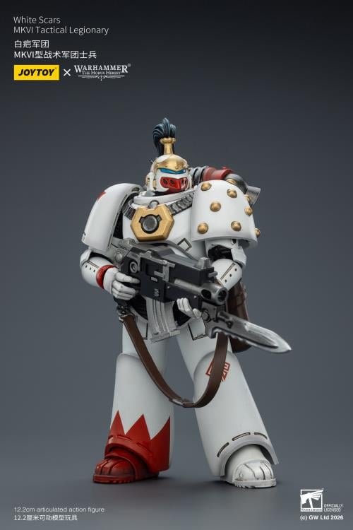 Warhammer: The Horus Heresy White Scars MKVI Tactical Legionary 1/18 Scale Action Figure Gallery Image 5