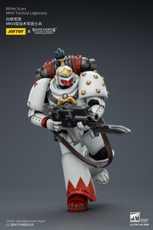 Warhammer: The Horus Heresy White Scars MKVI Tactical Legionary 1/18 Scale Action Figure Gallery Image 7
