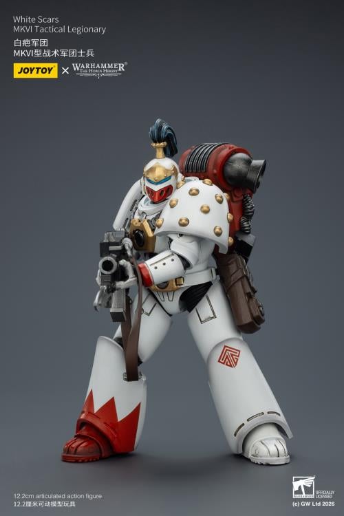 Warhammer: The Horus Heresy White Scars MKVI Tactical Legionary 1/18 Scale Action Figure Gallery Image 8