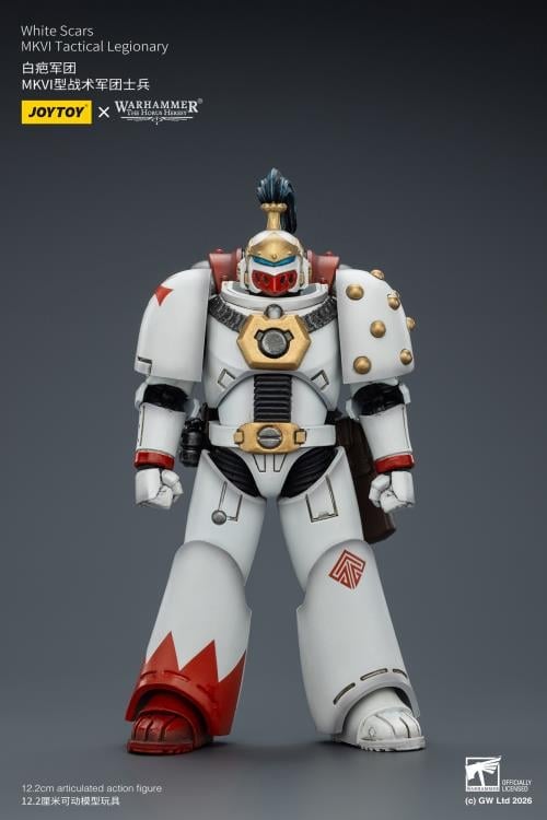 Warhammer: The Horus Heresy White Scars MKVI Tactical Legionary 1/18 Scale Action Figure Gallery Image 4