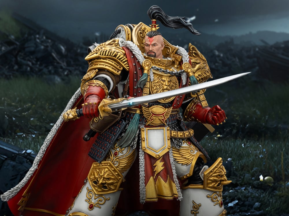 Warhammer: The Horus Heresy White Scars Jaghatai Khan, Primarch of the Vth Legion 1/18 Scale Action Figure Gallery Image 1