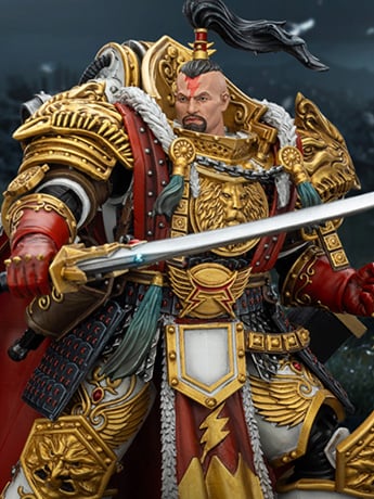 Warhammer: The Horus Heresy White Scars Jaghatai Khan, Primarch of the Vth Legion 1/18 Scale Action Figure Gallery Image 2