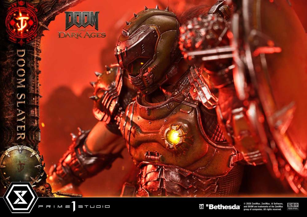 Doom: The Dark Ages Ultimate Premium Masterline Doom Slayer 1/4 Scale Statue Gallery Image 9
