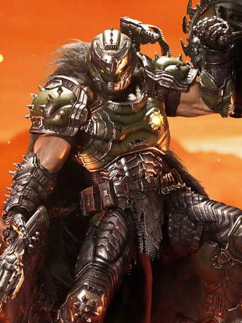 Doom: The Dark Ages Ultimate Premium Masterline Doom Slayer 1/4 Scale Statue Gallery Image 2