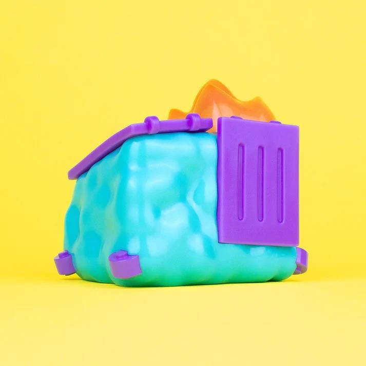 Dumpster Fire GlanderCo Vinyl Figure Gallery Image 6
