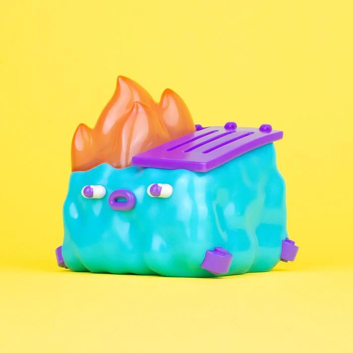Dumpster Fire GlanderCo Vinyl Figure Gallery Image 3