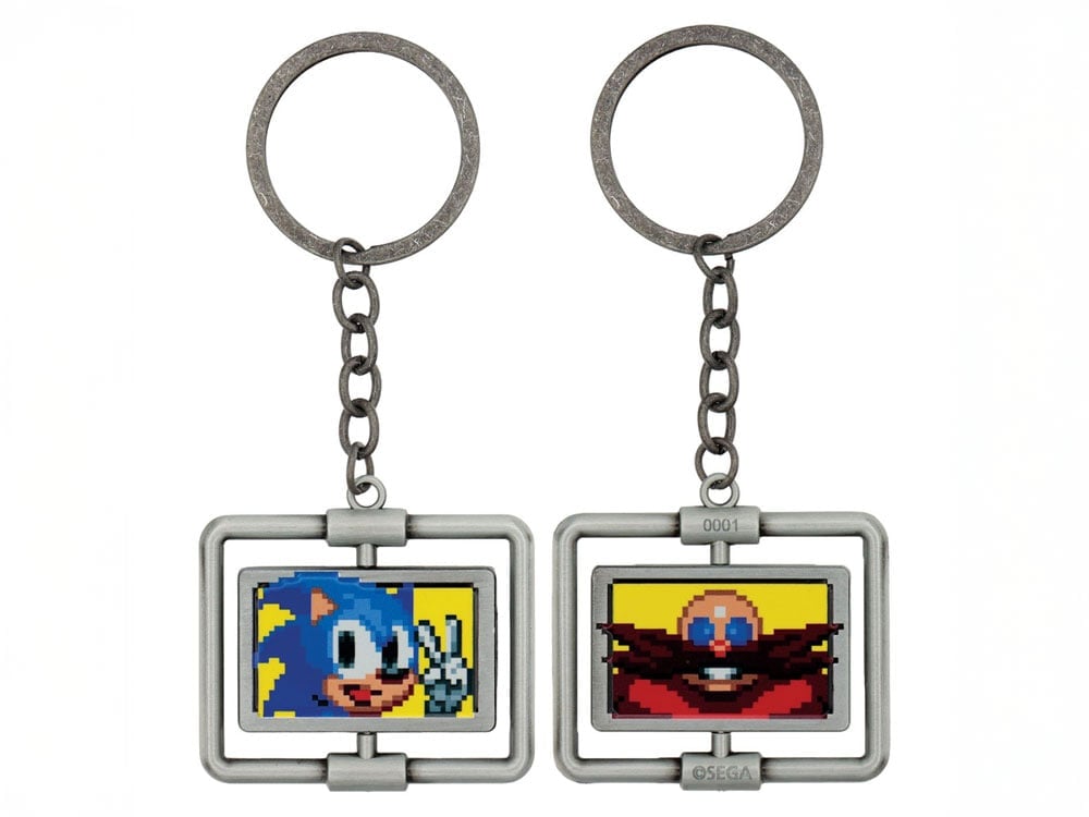 Sonic the Hedgehog Sonic and Dr. Eggman Limited Edition Spinning Keyring Gallery Image 1