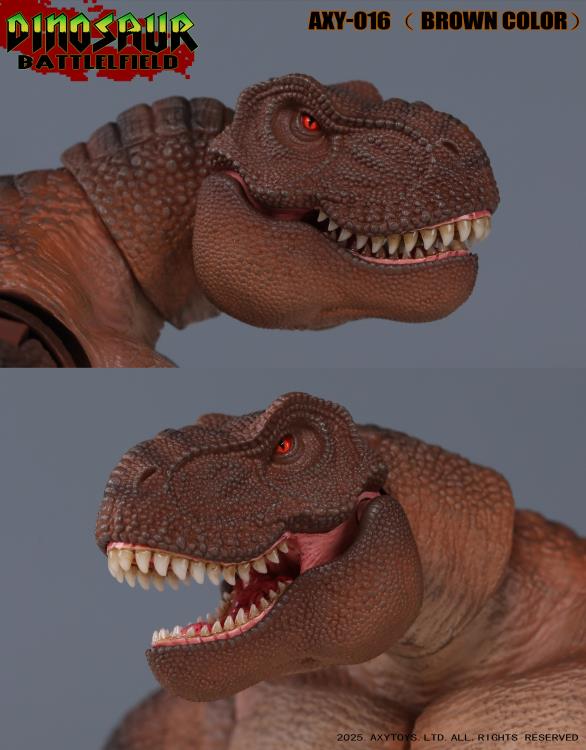 【開封】dinosaur battlelfield フィギュア Dinosaur Battlefield Tyrannosaurus Rex (Brown Color Ver.) 1/9