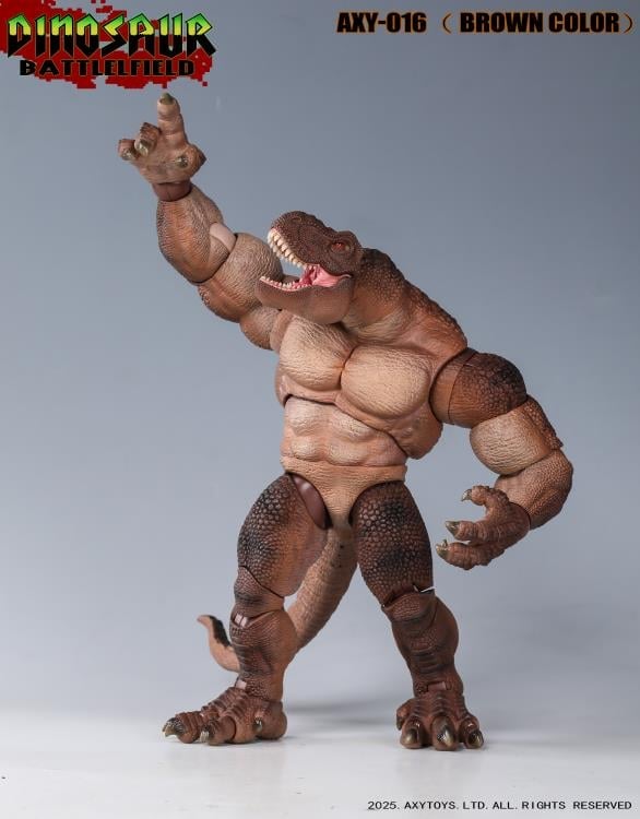 【開封】dinosaur battlelfield フィギュア Dinosaur Battlefield Tyrannosaurus Rex (Brown Color Ver.) 1/9
