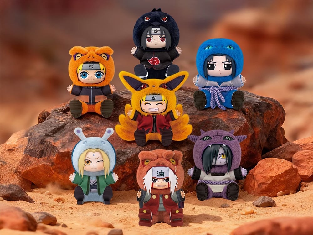 Naruto: Shippuden EAKI Cute Beast Party 2 Box of 6 Random Plush Keychains Gallery Image 1