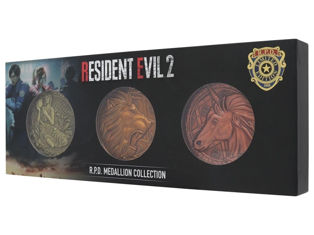 RESIDENT EVIL 2 R.P.D. メダルコレクション Resident Evil 2 R.P.D. Medallions Collection Limited Edition Set