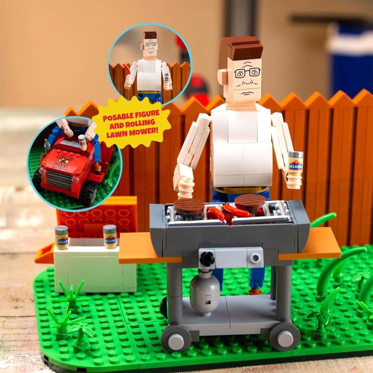 King of the Hill Hank Hill's Backyard Brick Building Set Gallery Image 5