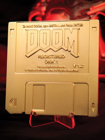 Image of Doom Commemorative Floppy Disk Limited Edition Replica (Gold Edition)