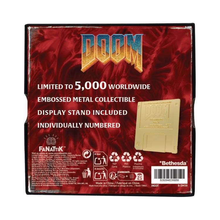 LIZATION'91 貴重品 OUTRAGE UNITED DOOM Doom Commemorative Floppy Disk Limited Edition Replica (Gold Edition)