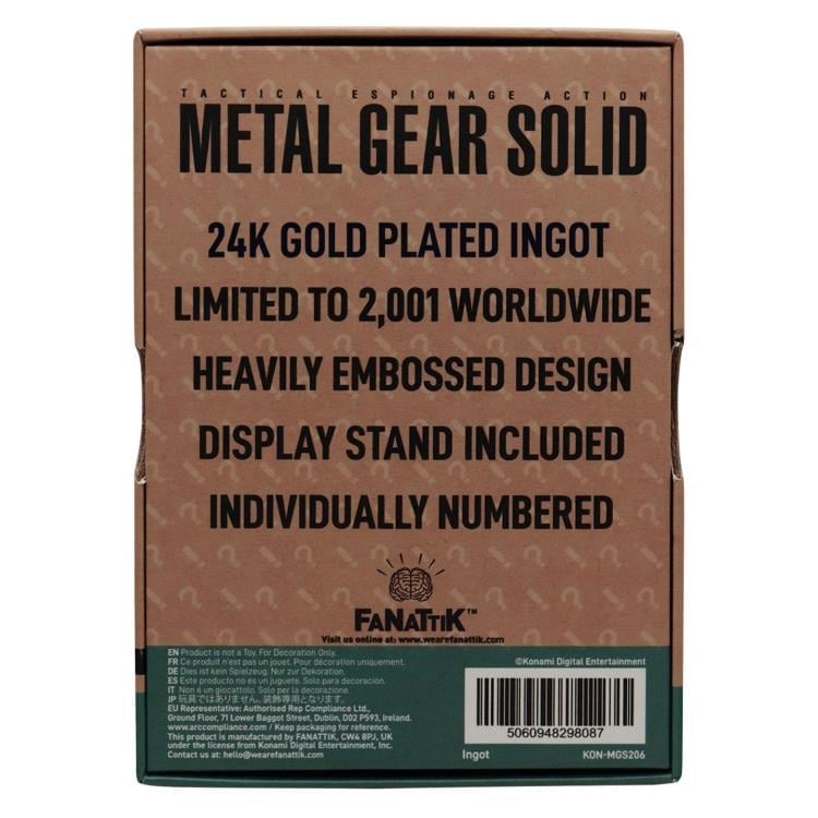 Metal Gear Solid 2: Sons of Liberty Raiden Limited Edition 24k