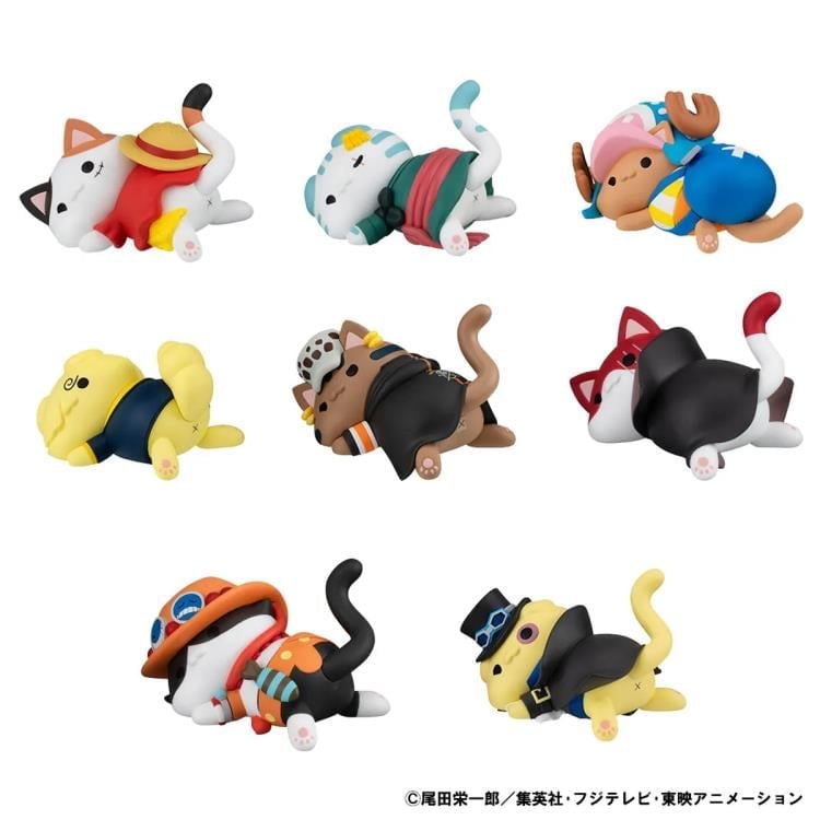 One Piece Mega Cat Project Nyan Piece Nyan Sticky Kitties Box of 8