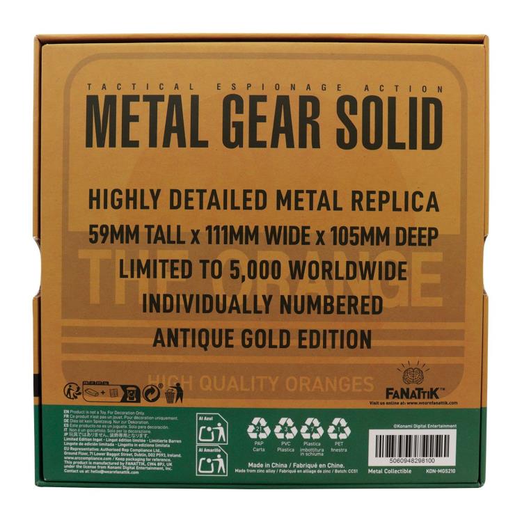 Metal Gear Solid 2: Sons of Liberty The Orange Metal Box Limited