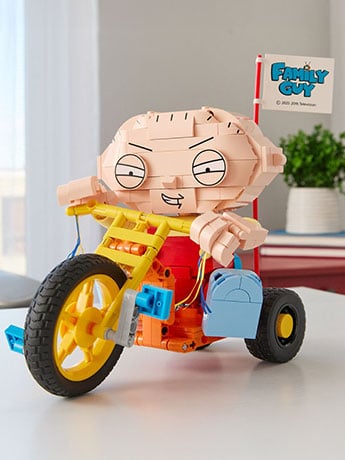 Family Guy Stewie On Trike Brick Building Set Gallery Image 2