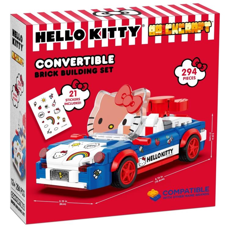 Sanrio Hello Kitty Convertible Car Brick Building Set