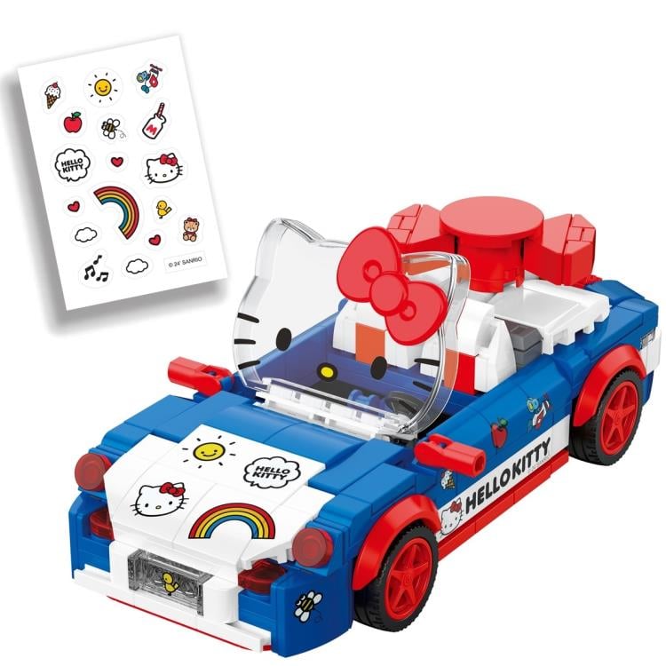 Sanrio Hello Kitty Convertible Car Brick Building Set