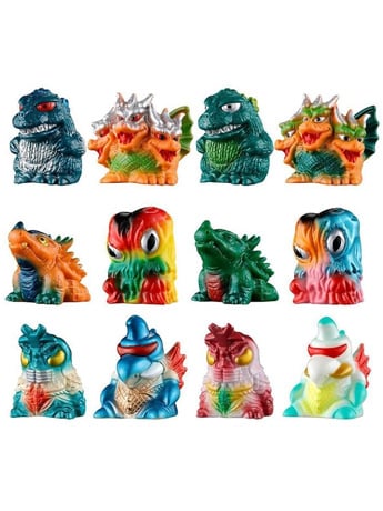 Godzilla Mini Sofvi Chronicle Godzilla Retro Color Collection Box of 12 Random Figures Gallery Image 2