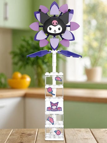 ヨミ YOMI LET'S GO TOGETHERシリーズ 800% 2つセット Hello Kitty and Friends Kuromi Flower and Vase Brick Building Set