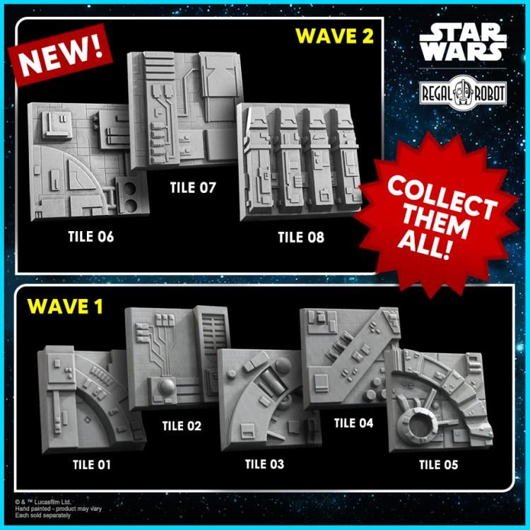 Star Wars: A New Hope Parts of the Galaxy Death Star Surface Tile 06 Magnet Gallery Image 6
