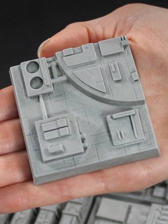 Star Wars: A New Hope Parts of the Galaxy Death Star Surface Tile 06 Magnet Gallery Image 2