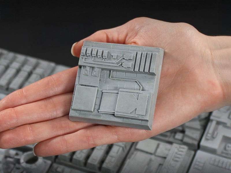 Star Wars: A New Hope Parts of the Galaxy Death Star Surface Tile 07 Magnet Gallery Image 1
