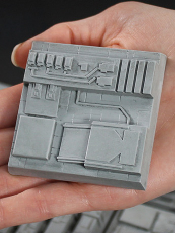 Star Wars: A New Hope Parts of the Galaxy Death Star Surface Tile 07 Magnet Gallery Image 2