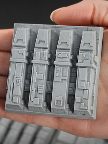 Star Wars: A New Hope Parts of the Galaxy Death Star Surface Tile 08 Magnet Gallery Image 2