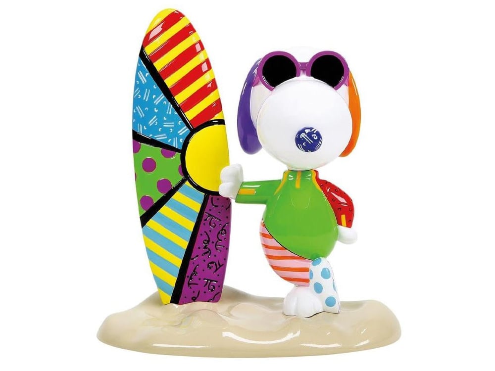 Peanuts Joe Cool Surf Figurine (Romero Britto) Gallery Image 1