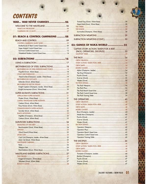 Fallout Factions: Crew Folio Gallery Image 4
