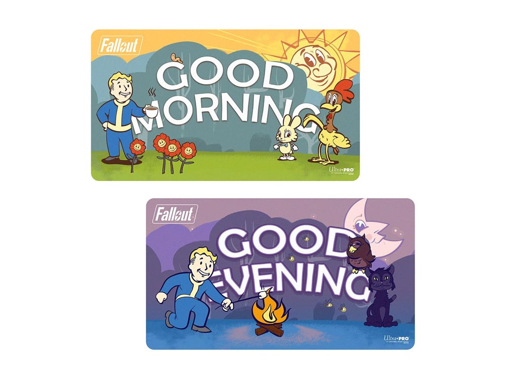 Fallout Vault Boy (Good Morning/Good Evening) Double-Sided Playmat Gallery Image 1