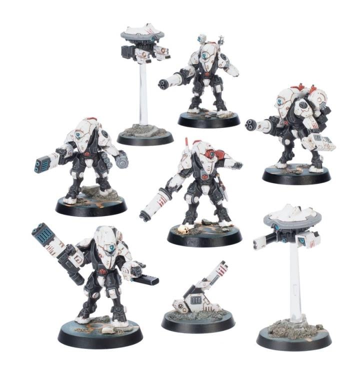 Warhammer 40,000: Kill Team- XV26 Stealth Battlesuits Miniatures Set Gallery Image 3
